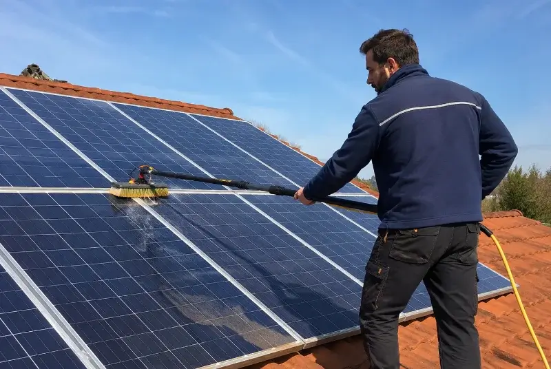 Nettoyage et entretien de panneaux solaires à Wavrin